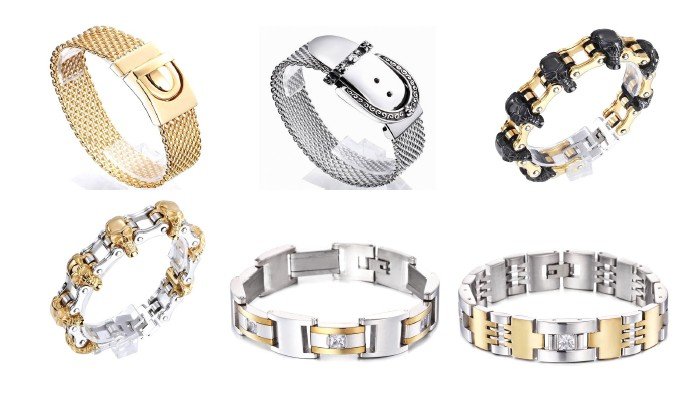 Stainless Steel Bracelets Hip-hop Styles For Men-VENUSACC Stainless Steel Bracelets Hip-hop Styles For Men-VENUSACC