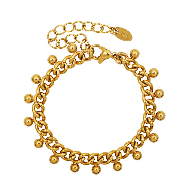 Gold Bead Fashion Stainless Steel Bracelet
