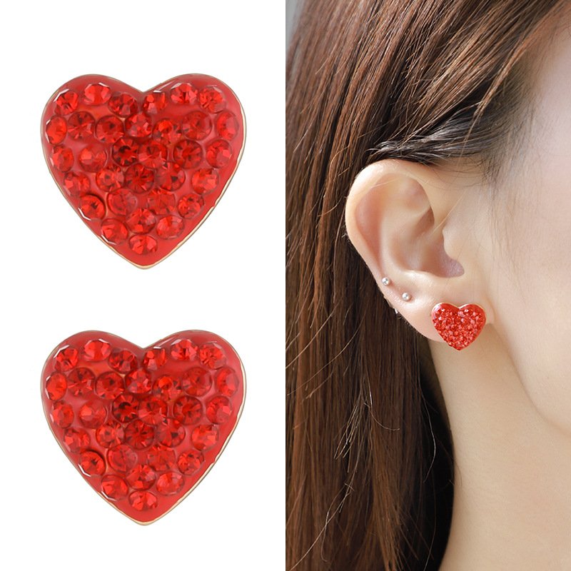 Red Heart Shape Jewelry Set - Image 3