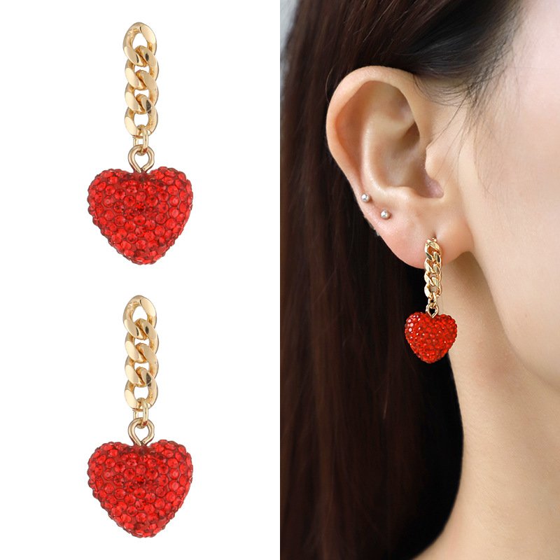Red Heart Shape Jewelry Set - Image 5
